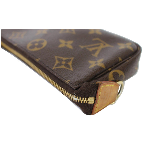 Louis Vuitton Mini Pochette Monogram Canvas Pouch brown