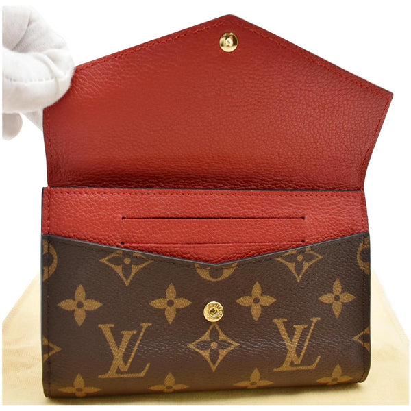 LOUIS VUITTON Pallas Compact Monogram Canvas Wallet Cerise