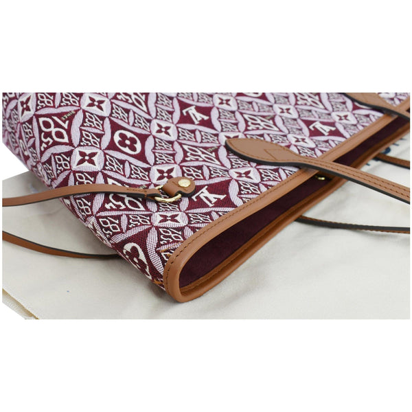 LOUIS VUITTON Neverfull MM Since 1854 Jacquard Shoulder Bag Bordeaux Red