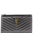 YVES SAINT LAURENT Bill Pouch Grain De Poudre Black