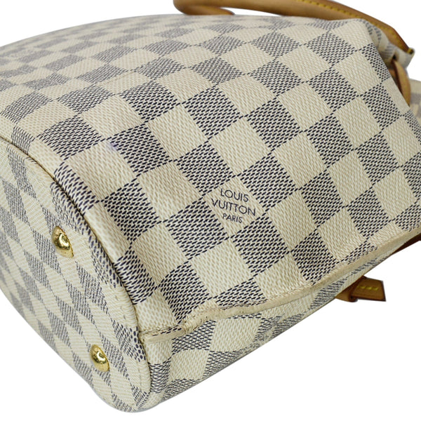 LOUIS VUITTON Girolata Damier Azur Shoulder Bag White