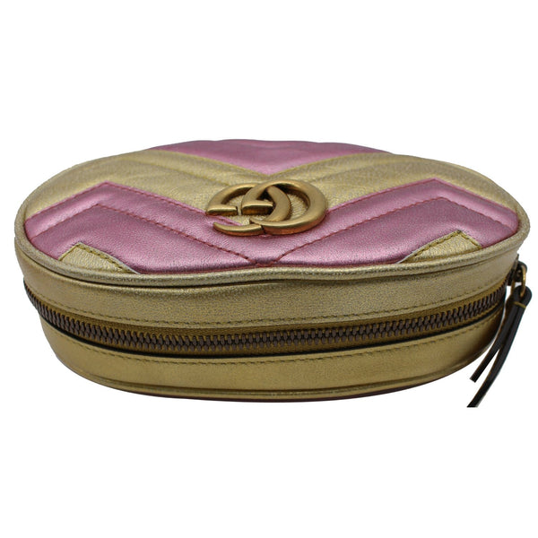 Gucci Marmont Matelasse Leather Belt Bag - top zipper