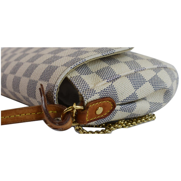 side preview lv Favorite MM Damier Azur Crossbody Bag