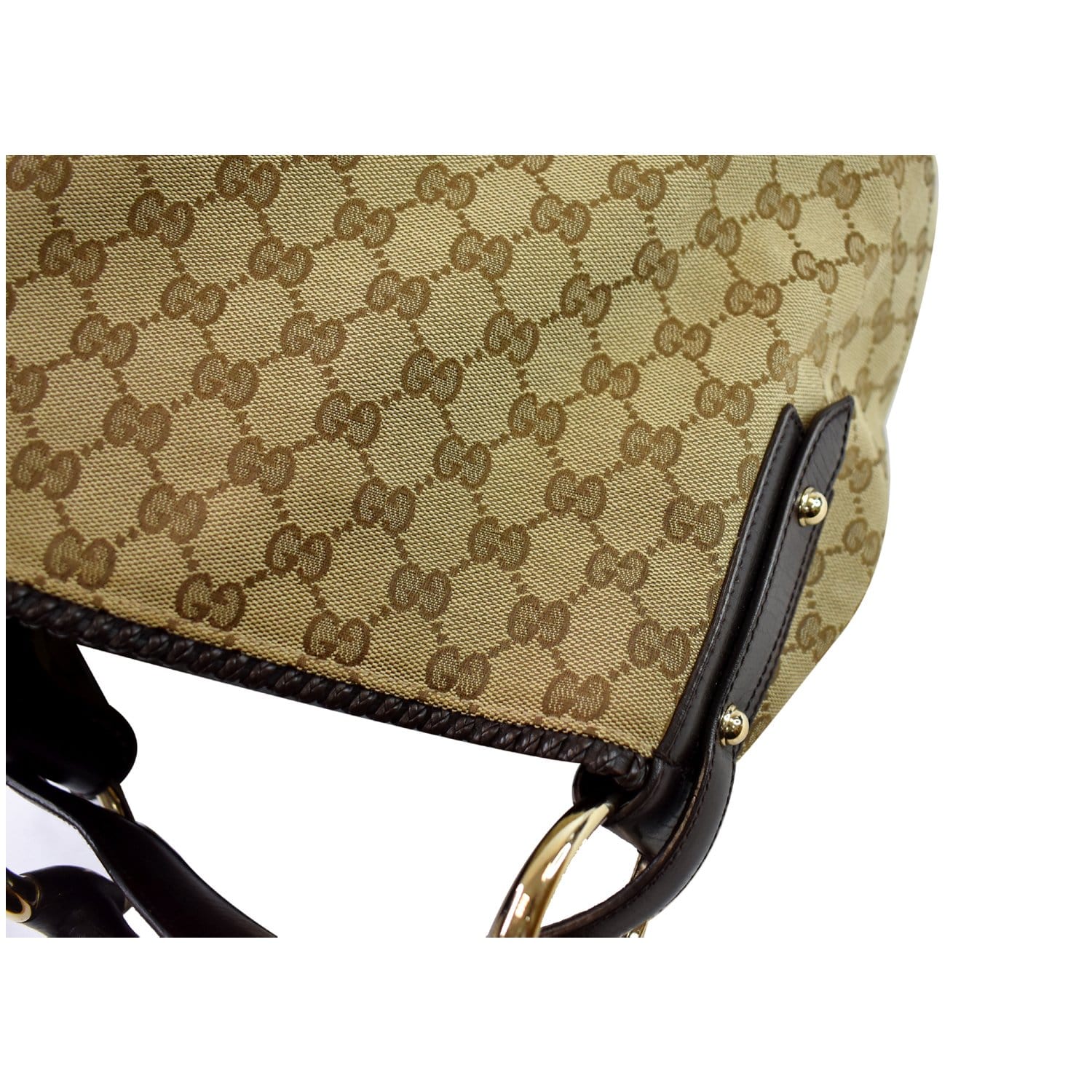 Gucci GG Canvas Horsebit Large Hobo (SHF-21632) – LuxeDH