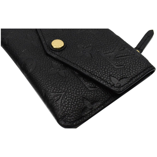 LOUIS VUITTON Key Pouch Empreinte Leather Wallet Noir