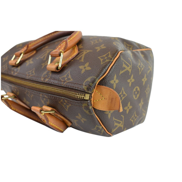 Louis Vuitton Speedy 25 Monogram Canvas Satchel Bag - leather handles