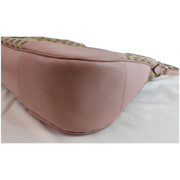 GUCCI Large Bree GG Canvas Hobo Bag Pink 449244