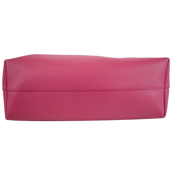 YVES SAINT LAURENT Large Leather Shopping Tote Bag Pink