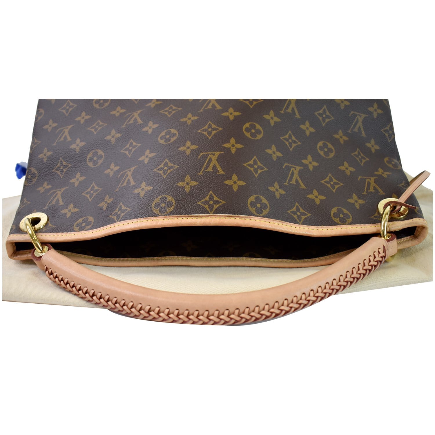 Artsy cloth handbag Louis Vuitton Brown in Cloth - 21784774