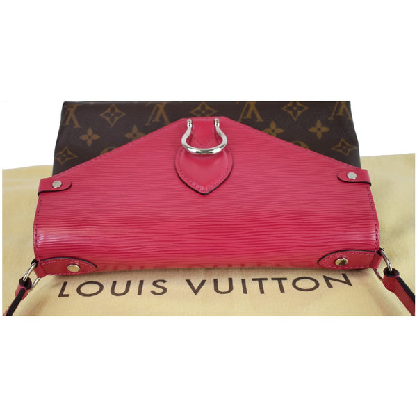 LOUIS VUITTON Saint Michel Monogram Epi Shoulder Bag Red
