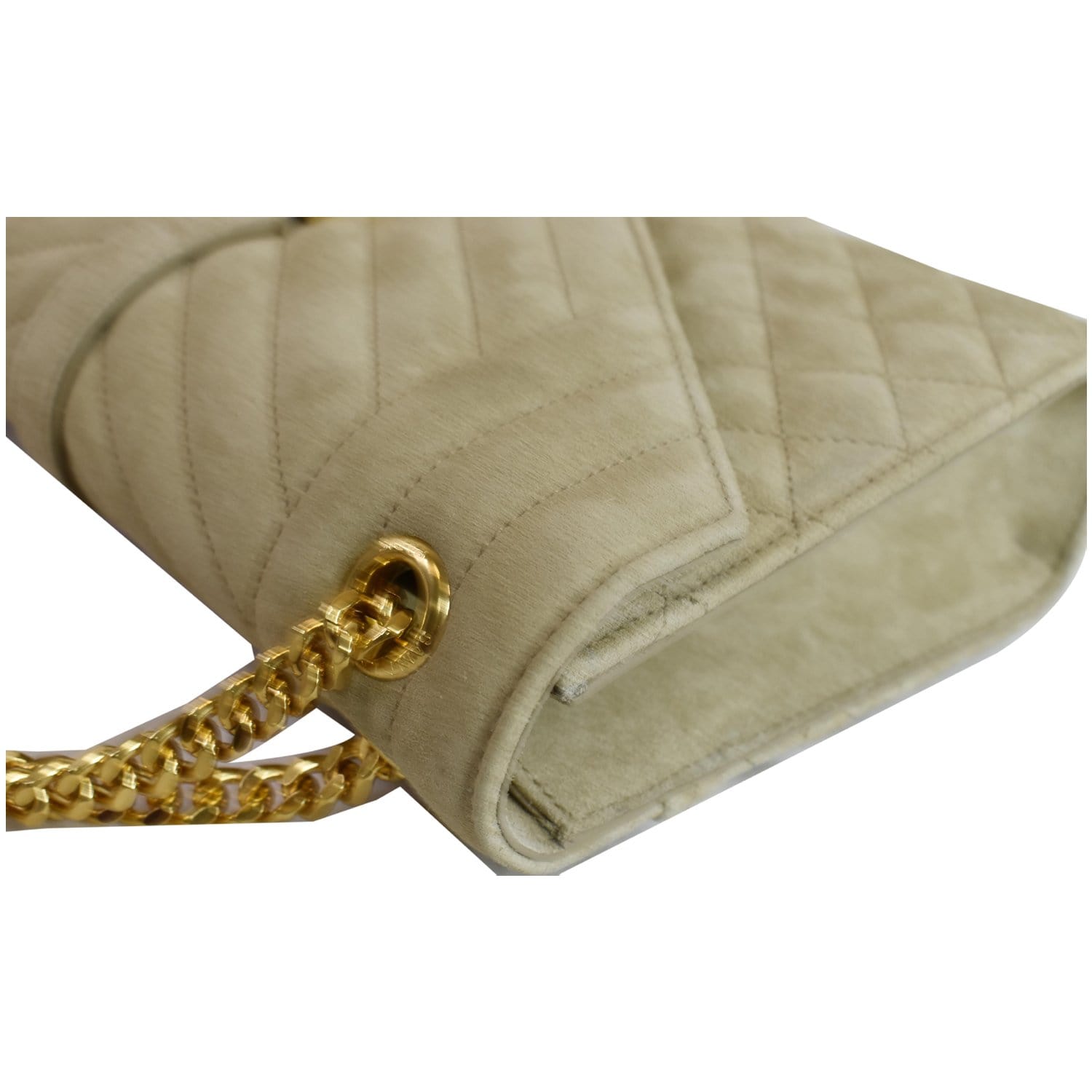 Envelope handbag Saint Laurent Camel in Suede - 30630083