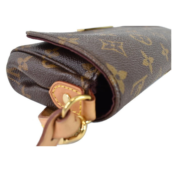 LOUIS VUITTON Favorite PM Monogram Canvas Shoulder Bag Brown