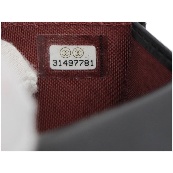 CHANEL 21A Mini Flap Coin Leather Purse Crossbody Bag Black