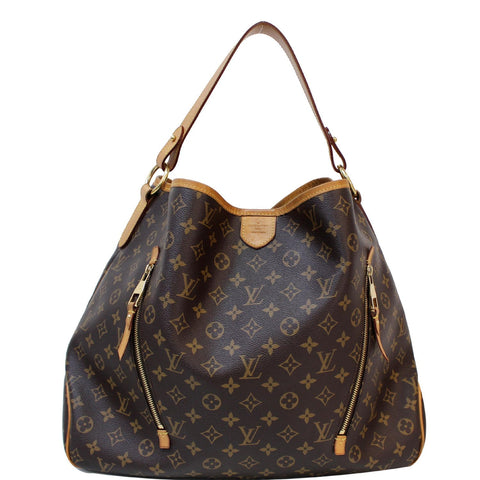 LOUIS VUITTON Delightful GM Monogram Canvas Shoulder Bag Brown