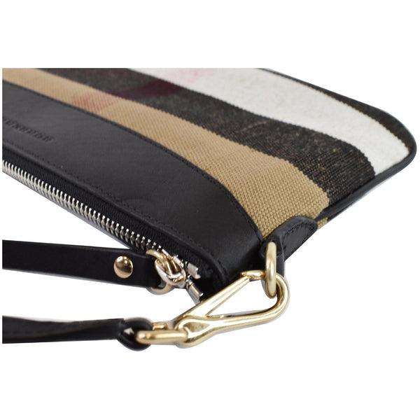 BURBERRY Peyton House Check Canvas Crossbody Bag Black