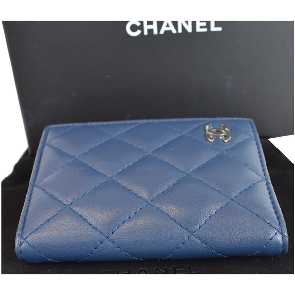 Chanel Classic Folded Leather Card Holder Wallet top upside