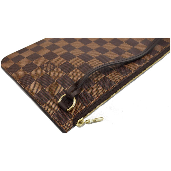 Louis Vuitton Neverfull MM Damier Ebene Wristlet Pouch - zip closure | DDH