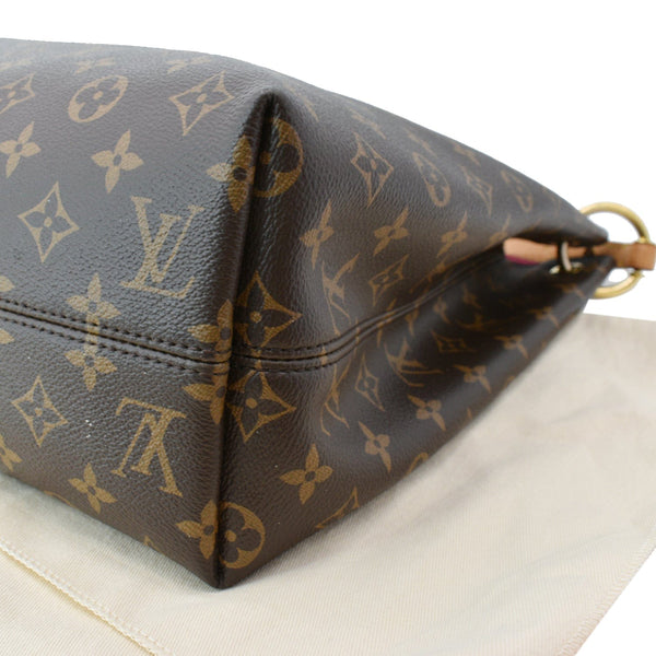 LOUIS VUITTON Graceful MM Monogram Canvas Shoulder Bag Brown