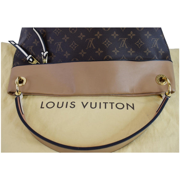 LOUIS VUITTON Tuileries Monogram Canvas Hobo Bag Sesame