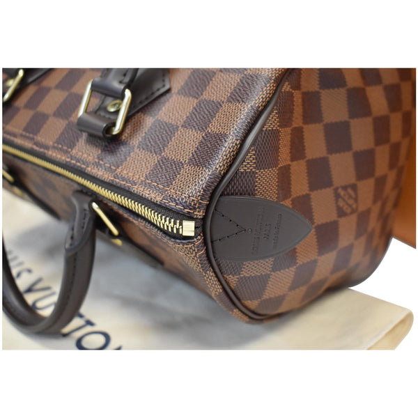 LOUIS VUITTON Speedy 25 Damier Ebene Satchel Bag Brown