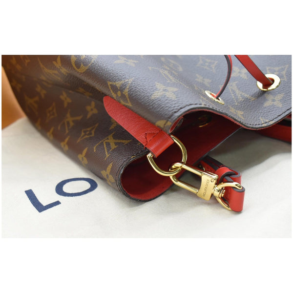 LOUIS VUITTON Neonoe Monogram Canvas Crossbody Bag Coquelicot