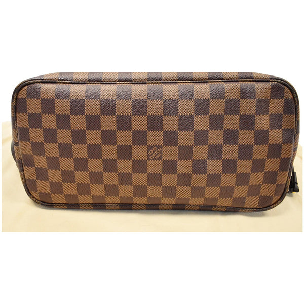 LOUIS VUITTON Neverfull MM Damier Ebene Shoulder Bag Brown