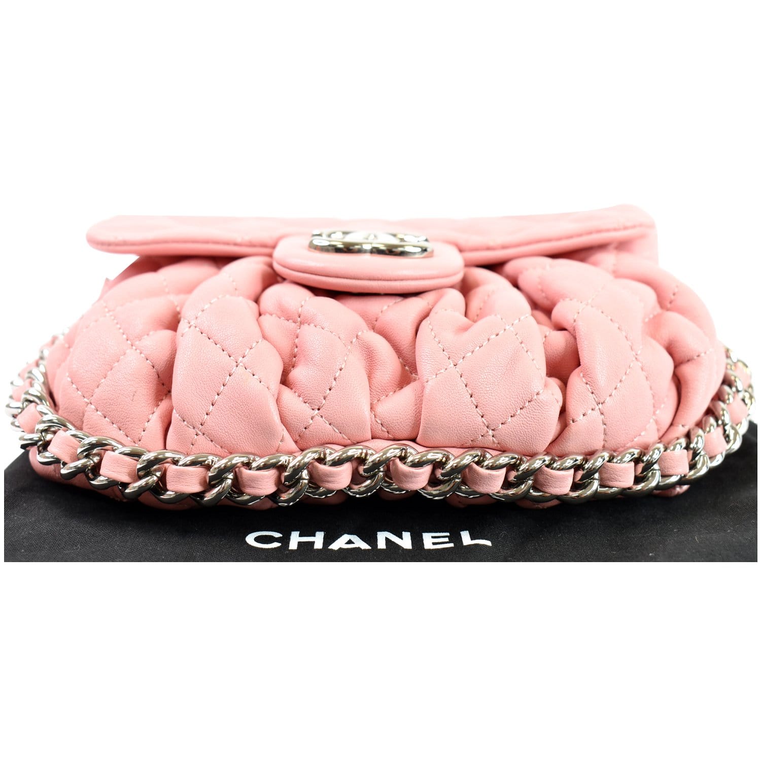 Paris, France – March 3, 2020: Pink Chanel Crossbody Bag