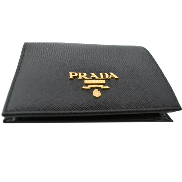 PRADA Small Saffiano Leather Wallet Black