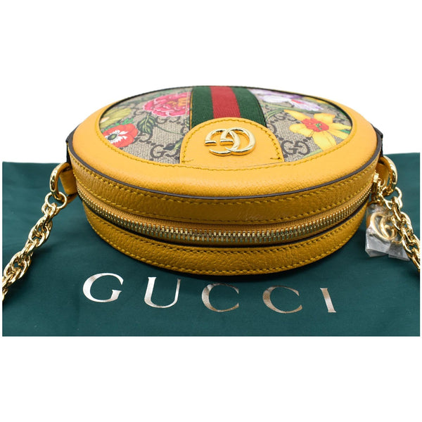 Gucci Ophidia Mini Flora GG Round Web Crossbody Bag