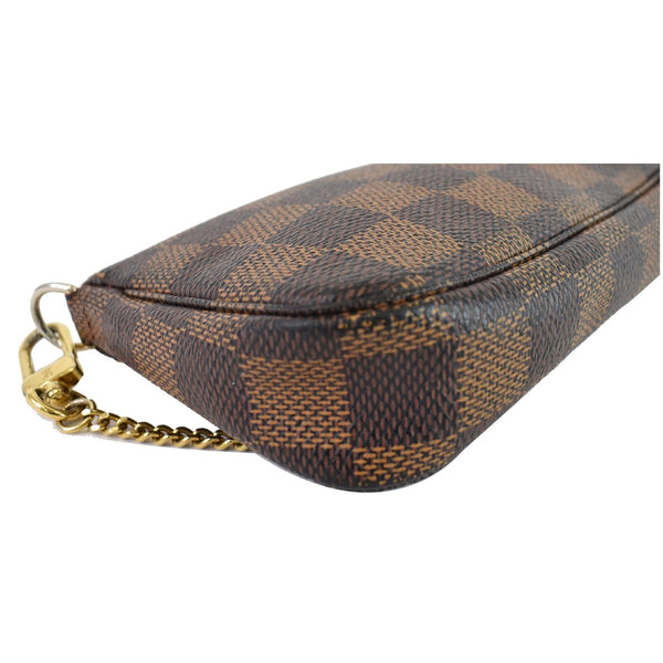 Lv Mini Pochette Damier Ebene Pouch Brown