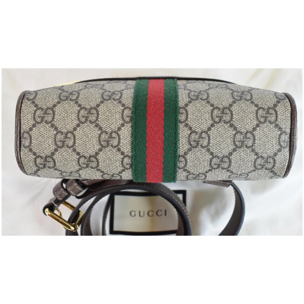 GUCCI Ophidia Small GG Supreme Canvas Web Belt Bag Brown 517076