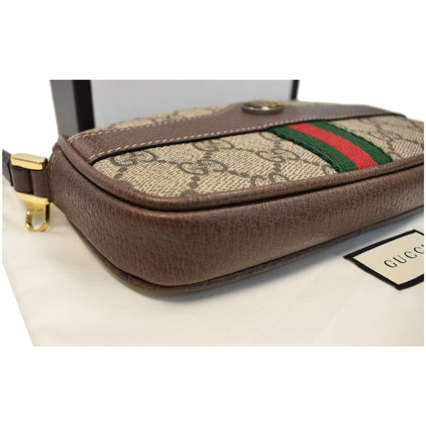 Gucci Ophidia GG Supreme Monogram Phone Case Wristlet - preowned wallet