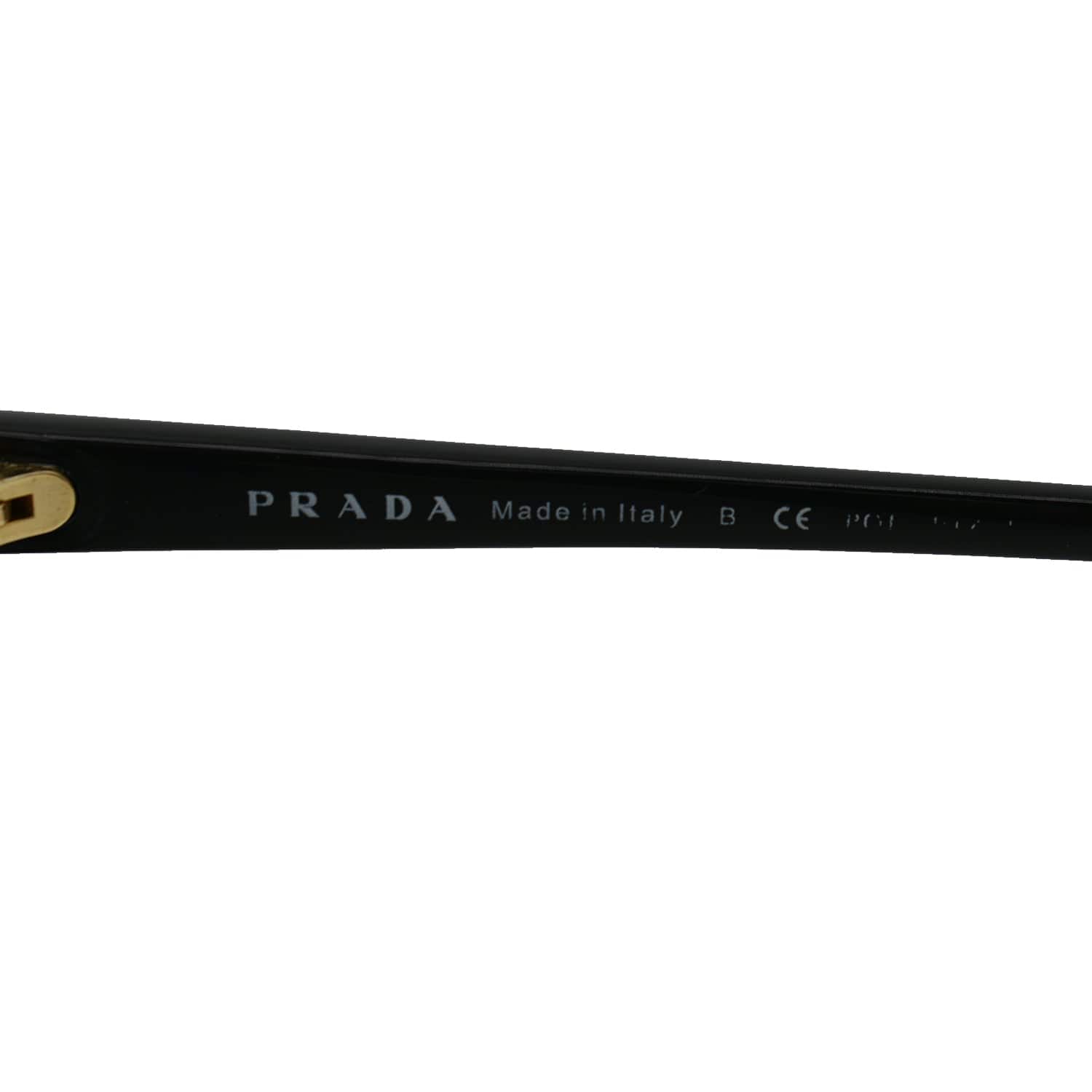 PRADA SPR 01O 1AB-5W1 Black Sunglasses Gray Polarized Lens