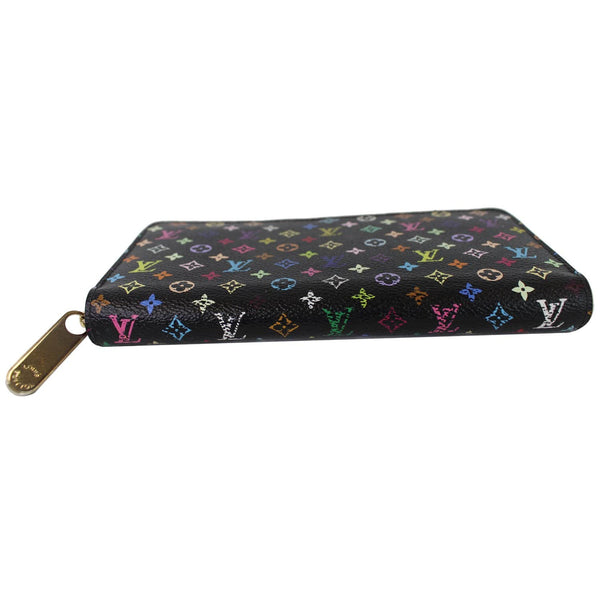 Louis Vuitton Multicolor Monogram Zippy Wallet Black wide angle view