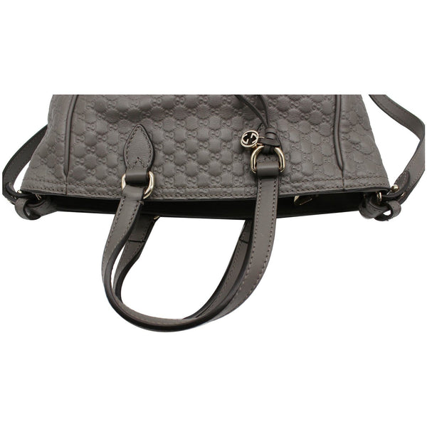 Gucci Small Bree GG Guccissima Leather Tote Bag handles
