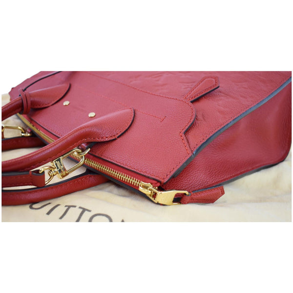 LOUIS VUITTON Pont Neuf Monogram Empreinte Leather Shoulder Bag Red