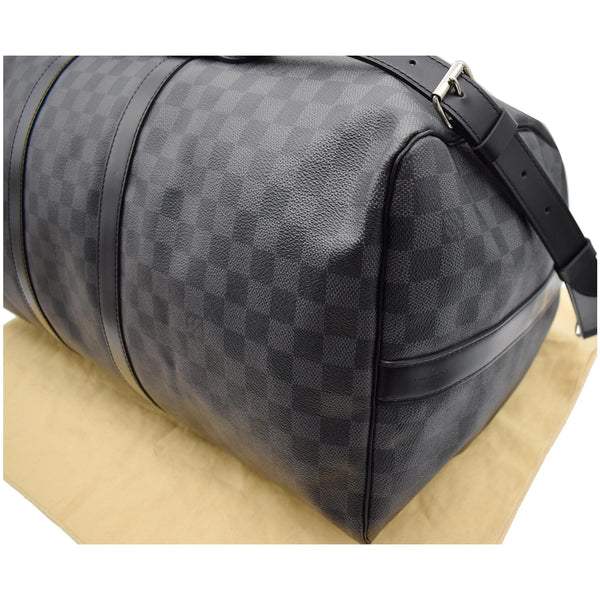 Louis Vuitton Keepall 55 Damier Graphite Travel Bag Black