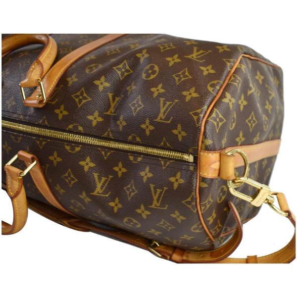 LOUIS VUITTON  Keepall Bandouliere 55 Monogram Canvas Travel Bag Brown