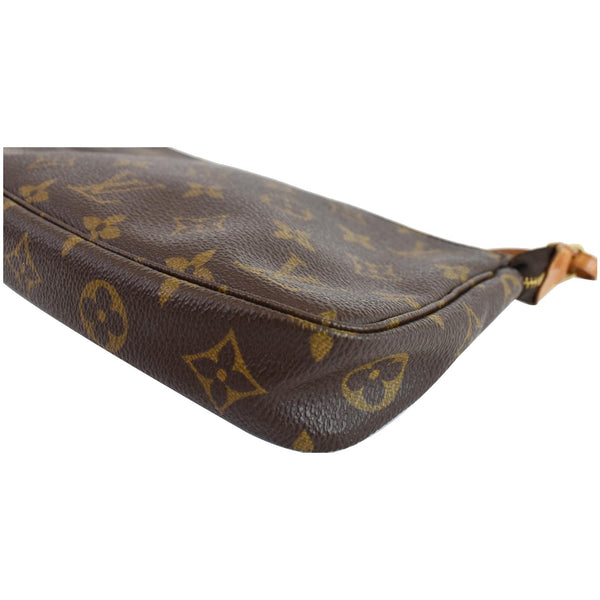 Louis Vuitton Pochette Monogram Canvas Pouch Brown - brown seams