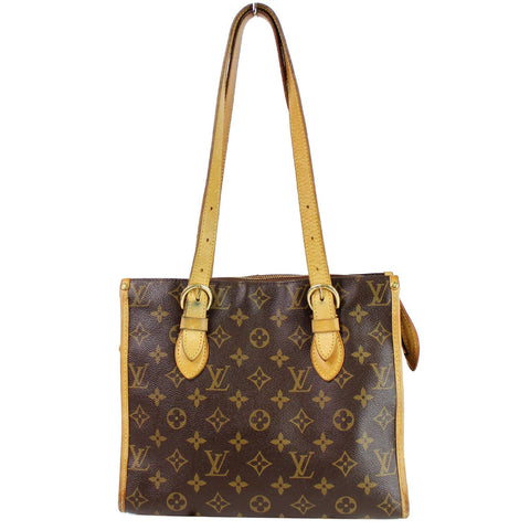 LOUIS VUITTON Popincourt Haut Monogram Canvas Shoulder Bag Brown