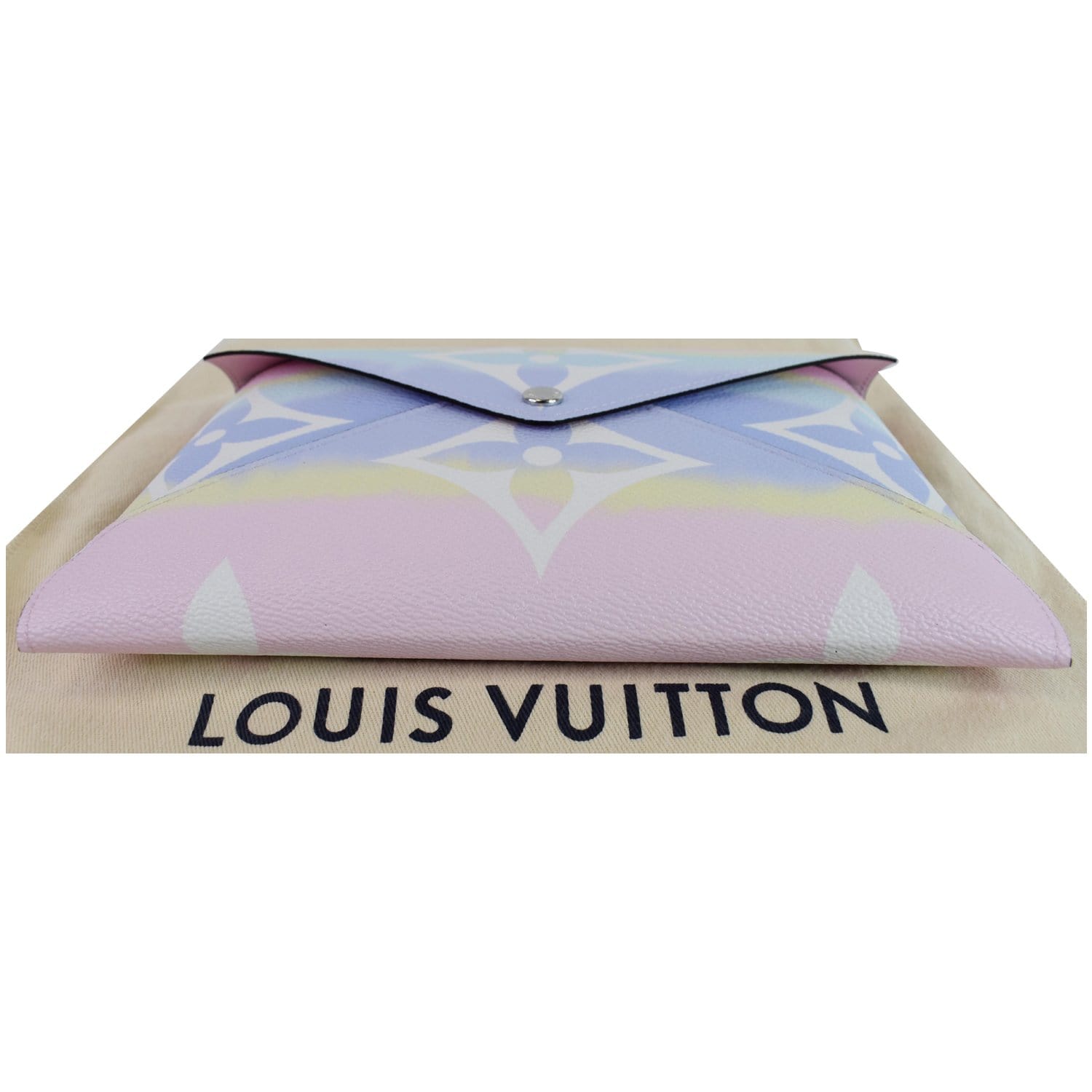 Authentic Louis Vuitton Pastel Escale Giant Monogram Kirigami Pochette