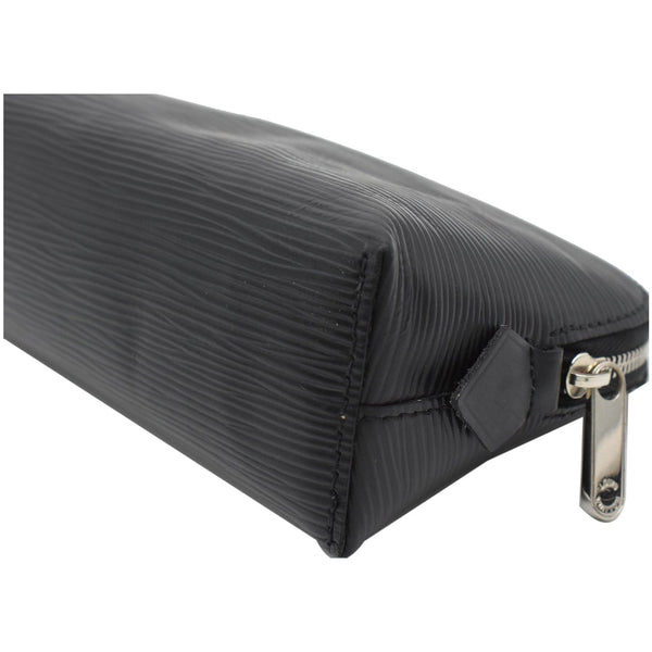 Louis Vuitton Pochette Cosmetic Pouch Black sleek lines