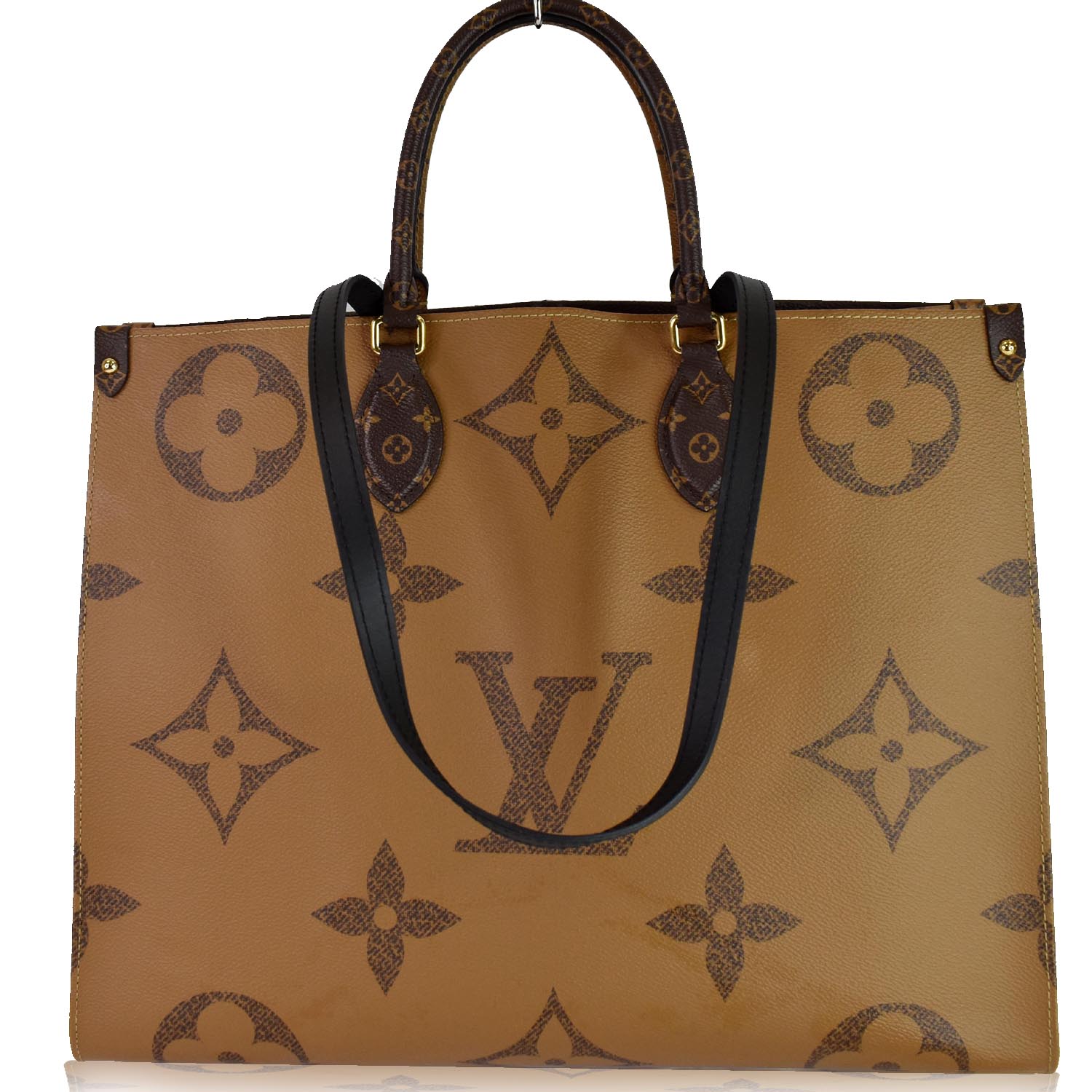 Louis Vuitton, Accessories, Louis Vuitton Pochette Trio Beige Giant  Monogram Reverse M68756 Pouch Canvas