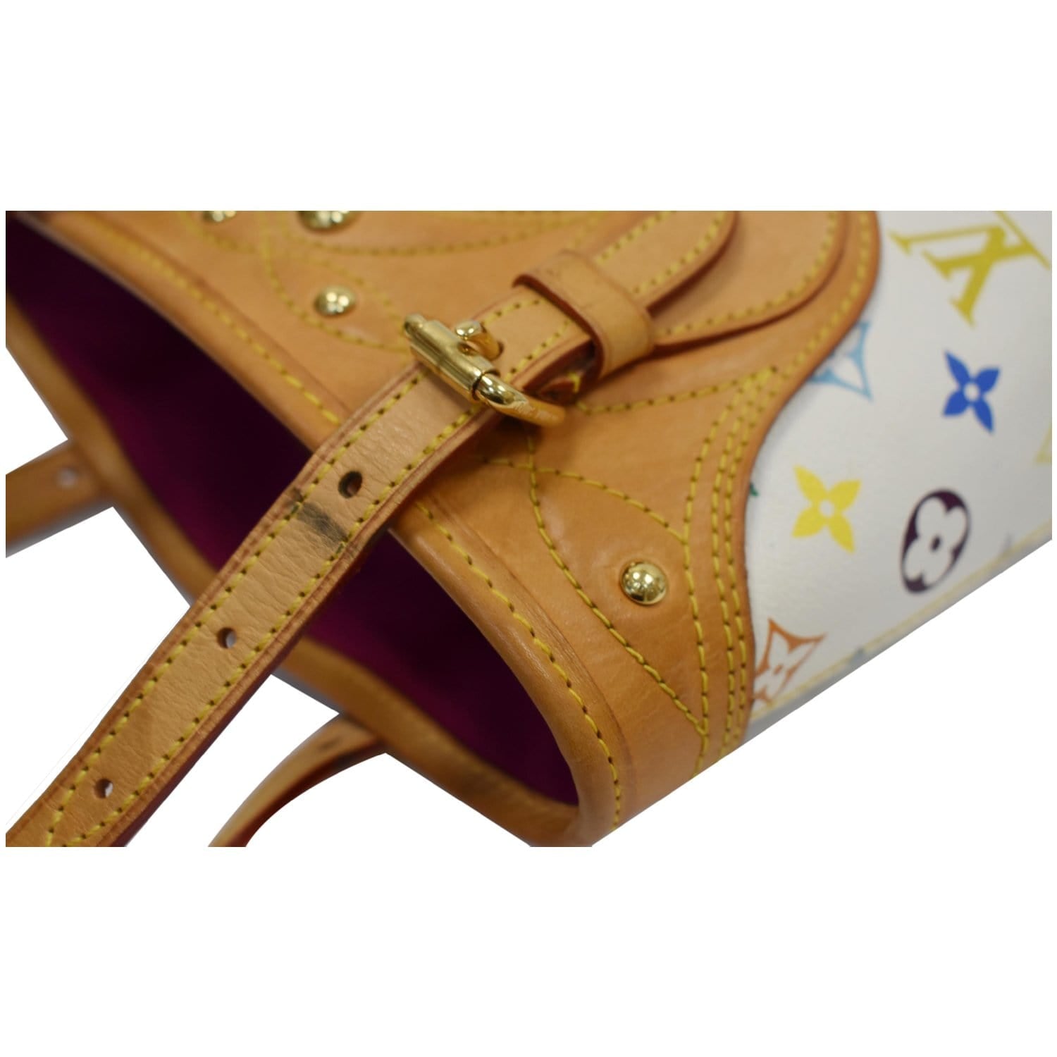 Louis Vuitton Multicolor Limited Edition Fringe Bucket Bag with Accessories  pouch Louis Vuitton
