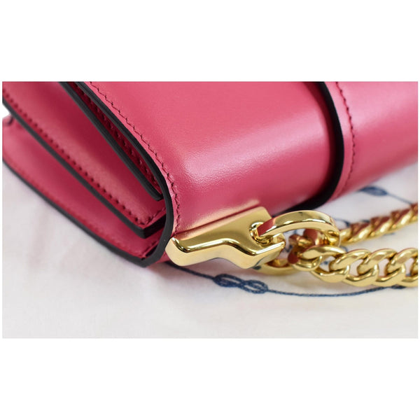 PRADA City Sidonie Small Leather Crossbody Bag Magenta
