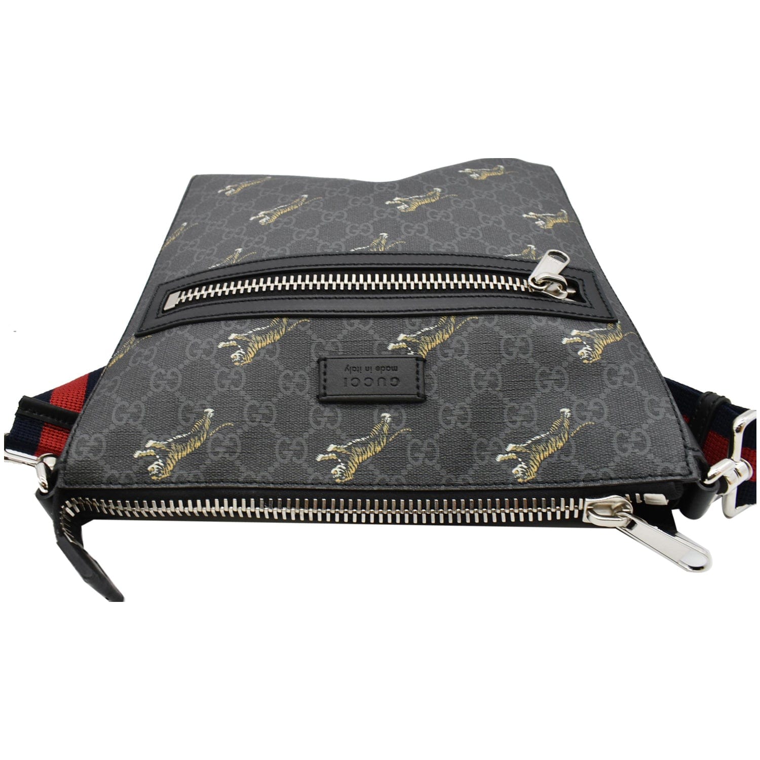 Gucci // Gold & Black Glitter Monogram Messenger Bag – VSP Consignment