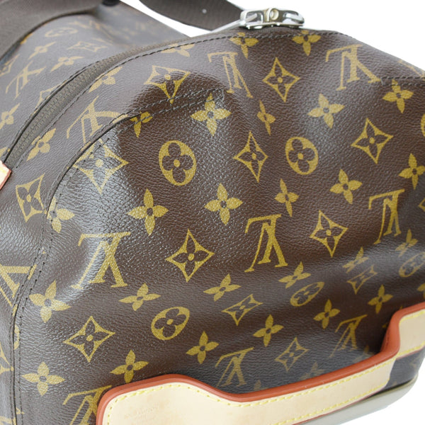 LOUIS VUITTON Horizon Soft 55 Monogram Canvas Rolling Duffle Bag Brown