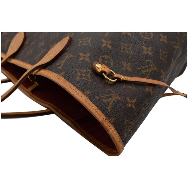 Louis Vuitton Neverfull MM Monogram Canvas Tote Bag - brown