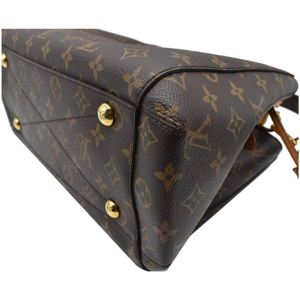 LOUIS VUITTON Montaigne MM Monogram Canvas Shoulder Bag Brown