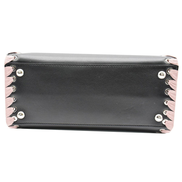 Fendi Petite 2Jours Whipstitch Leather Tote Shoulder Bag